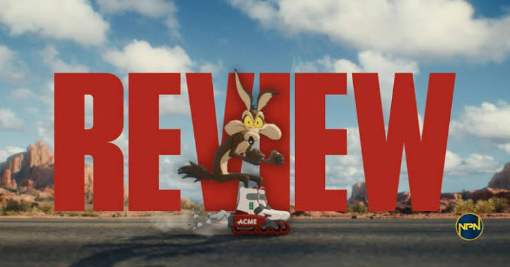 Coyote vs. Acme Review poster featuring wile e coyote